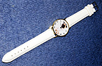 Pug Watch 2 - Pug Watch 2 comes with a creamy white band and fob featuring a sweet, fawn Pug.